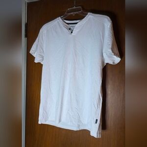 Kenneth Cole New York Men’s White Henley Tee XL
